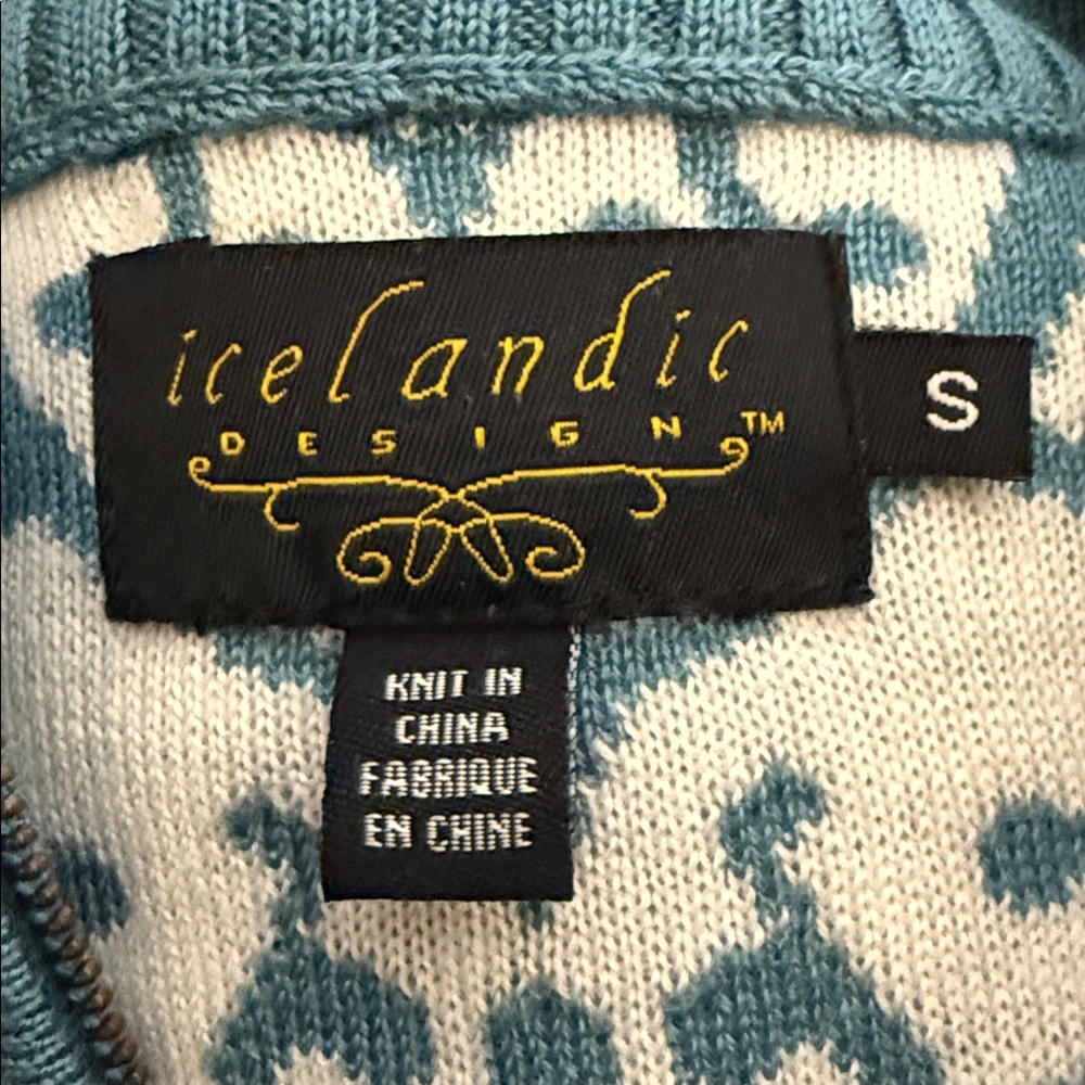 Icelandic Design wool blend Nordic Fair isle sweater vest - Picture 9 of 13